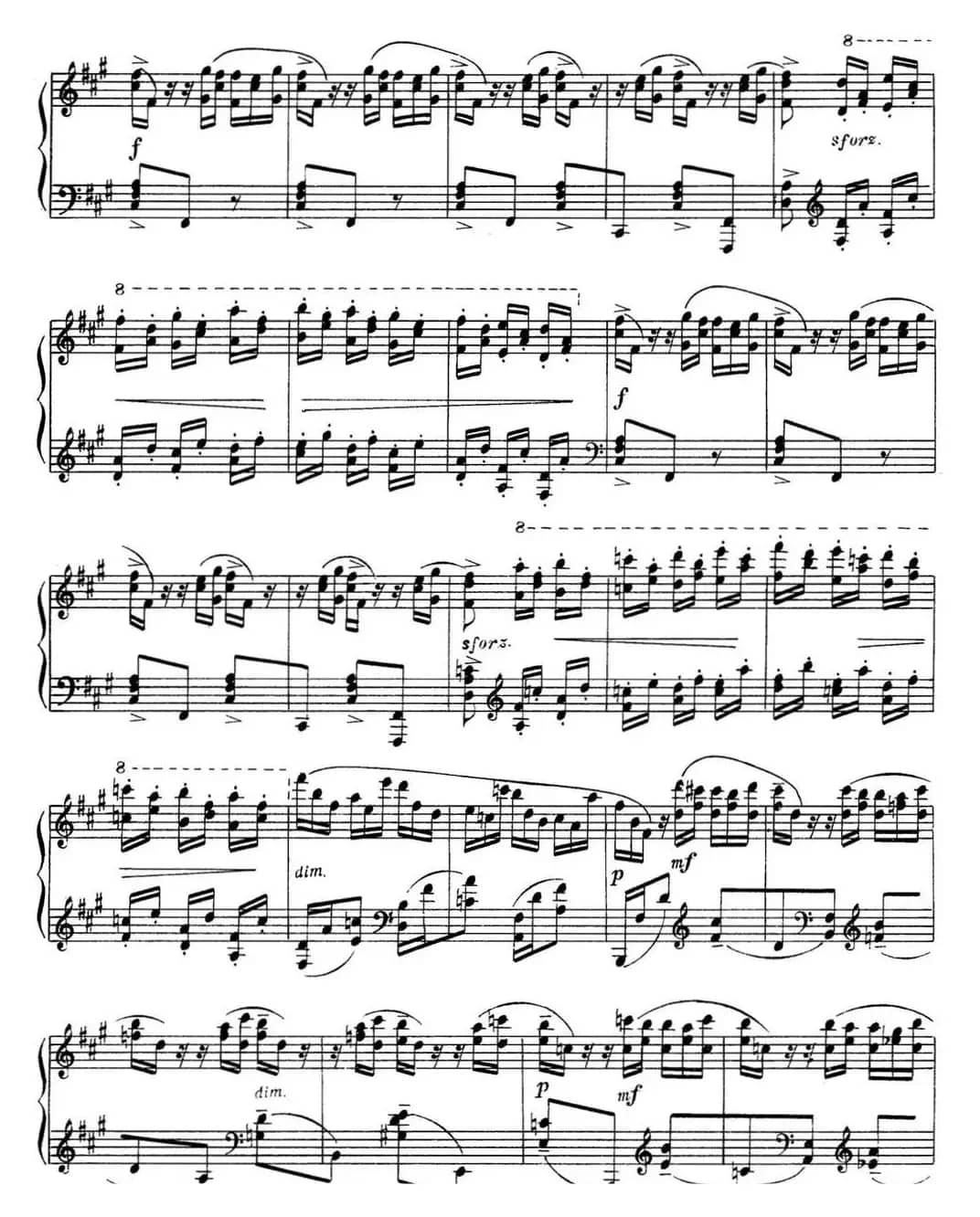 拉赫玛尼诺夫 音画练习曲11或12 Etudes tableaux Op.39 No.3