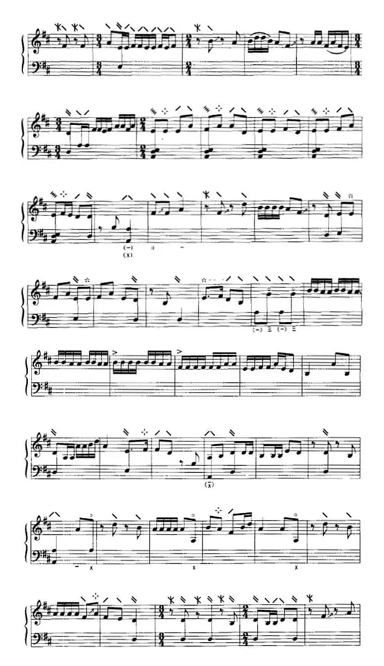 寿亭侯（五线谱）