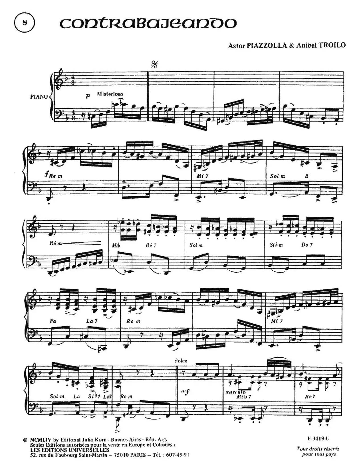 Piazzolla合集：8、Contrabajeando