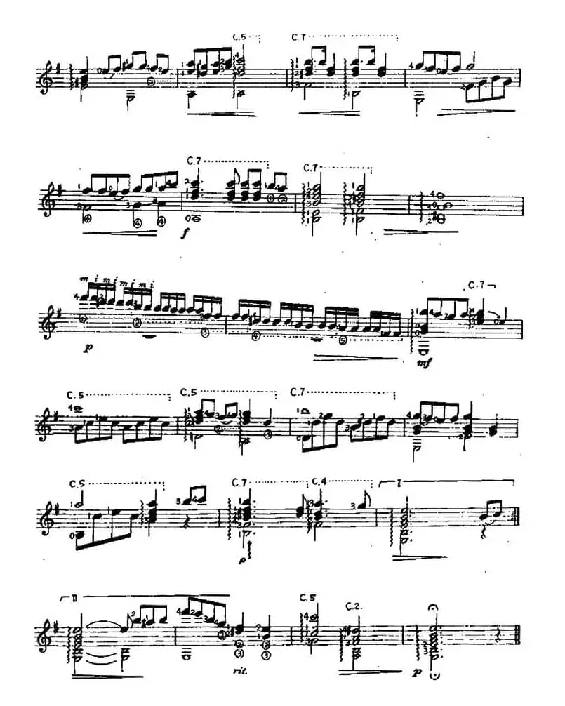 我衷心地感谢你（西班牙吉他古典式独奏）