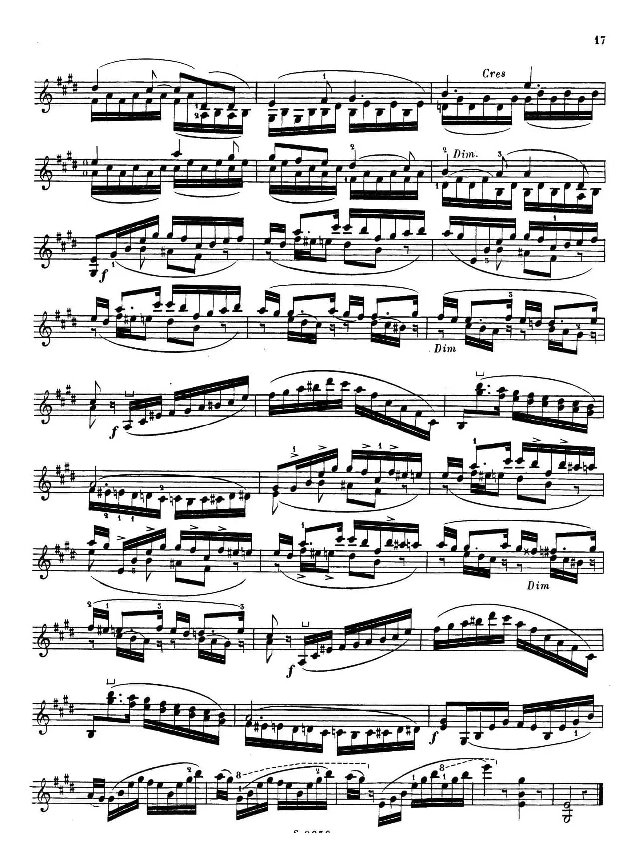 6首高级小提琴练习曲 Op.13（5）