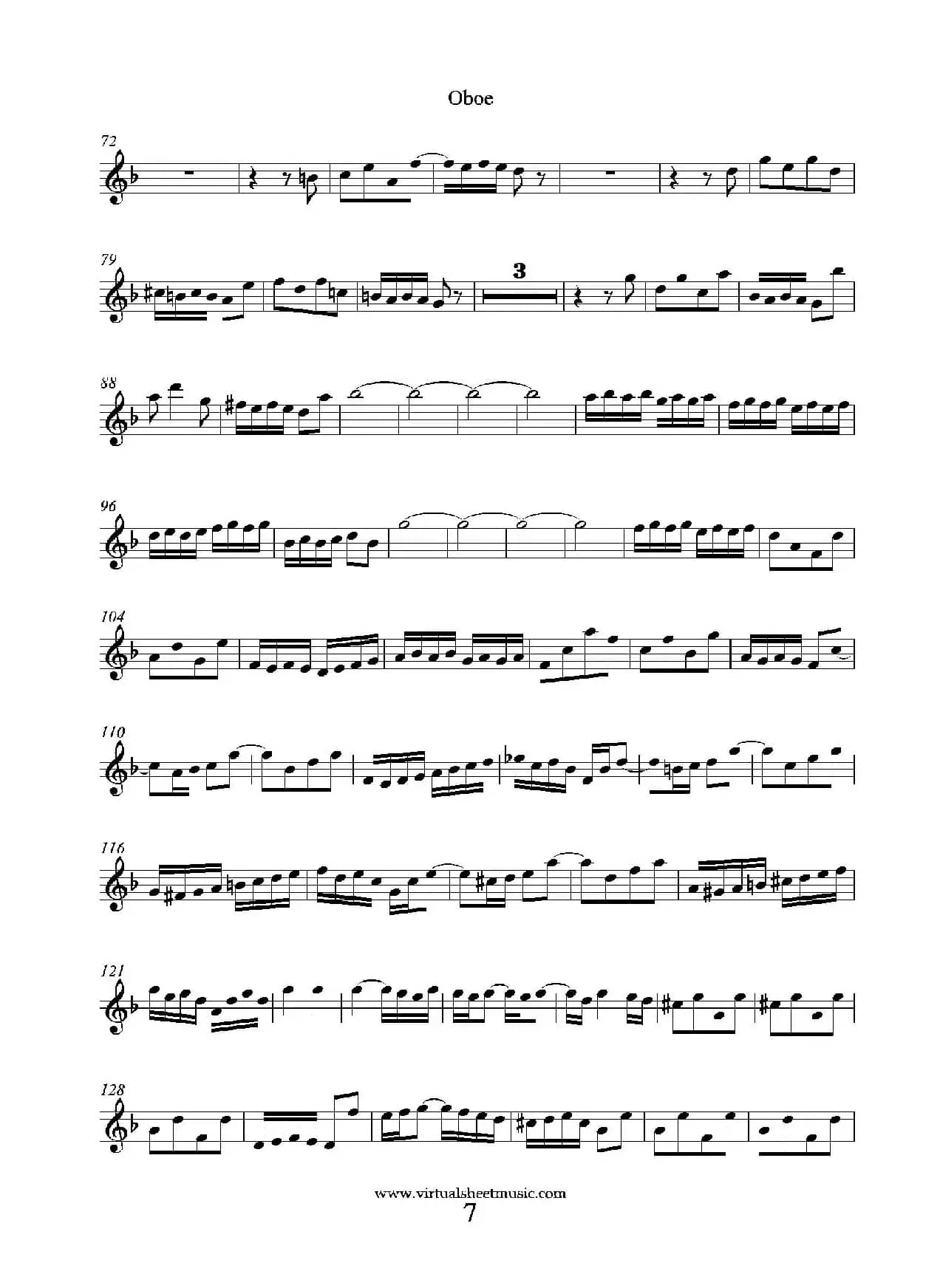 Concerto in D minor（双簧管分谱）