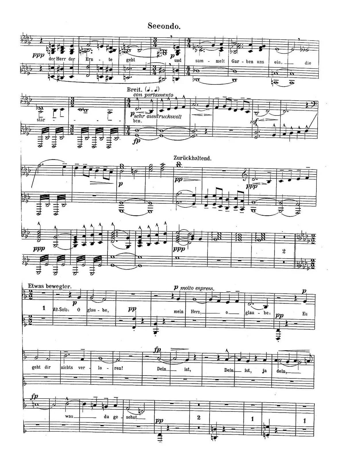 c小调第二交响曲“复活”（Ⅴ）（改编四手联弹版）