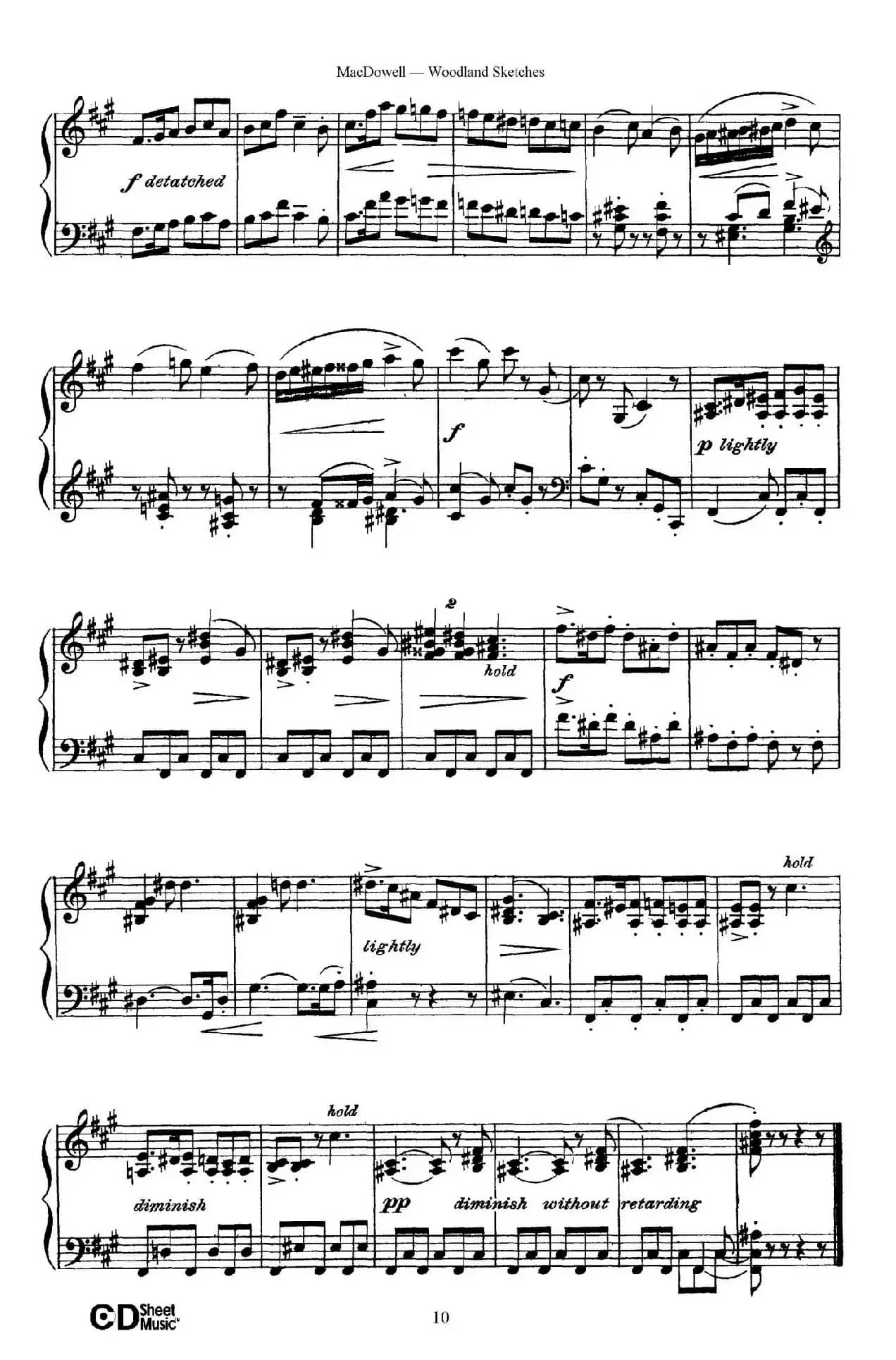 Woodland Sketches Op.51（森林素描·4）