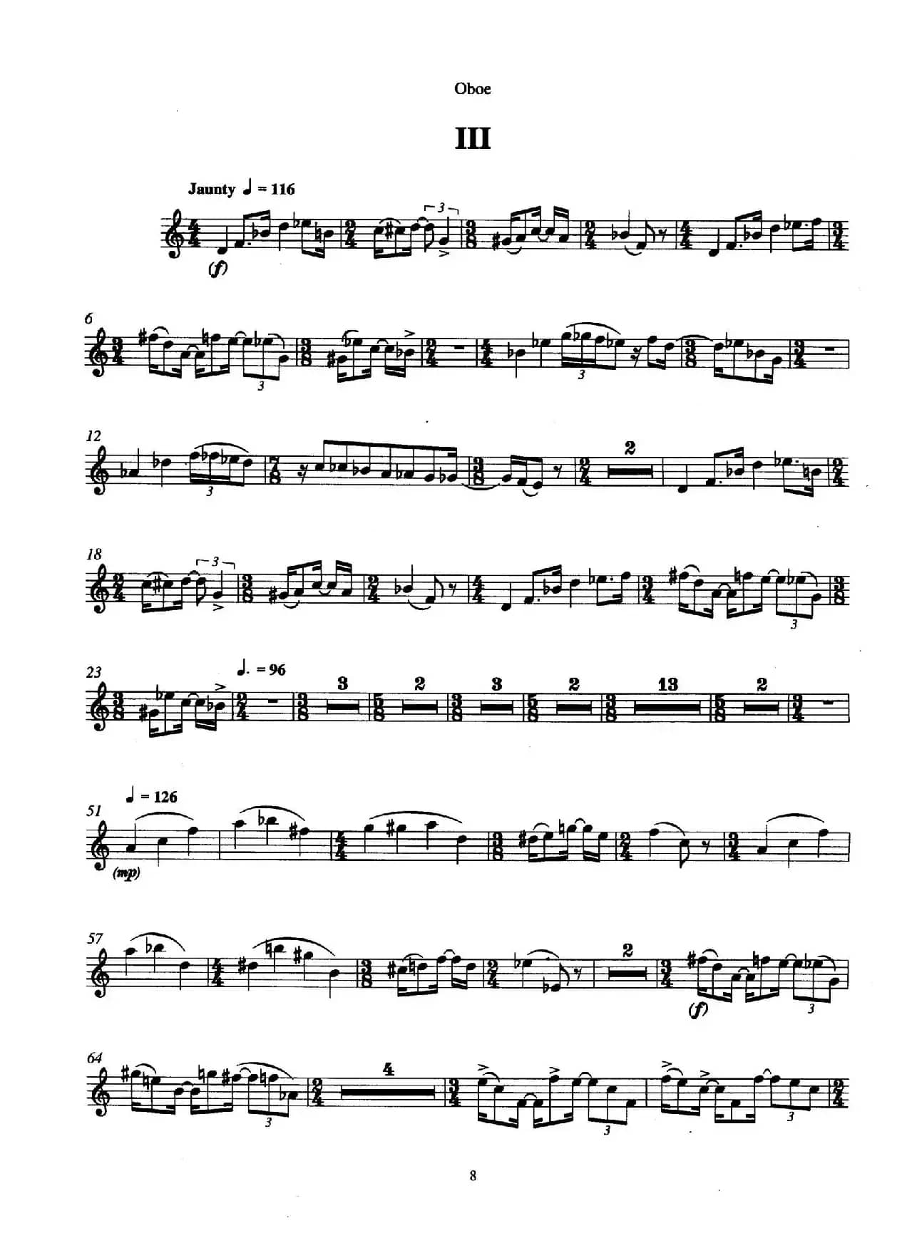 Trio（三重奏双簧管分谱）