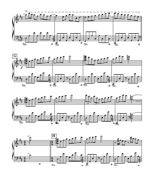 瓦妮莎的微笑（OK贴制谱版）