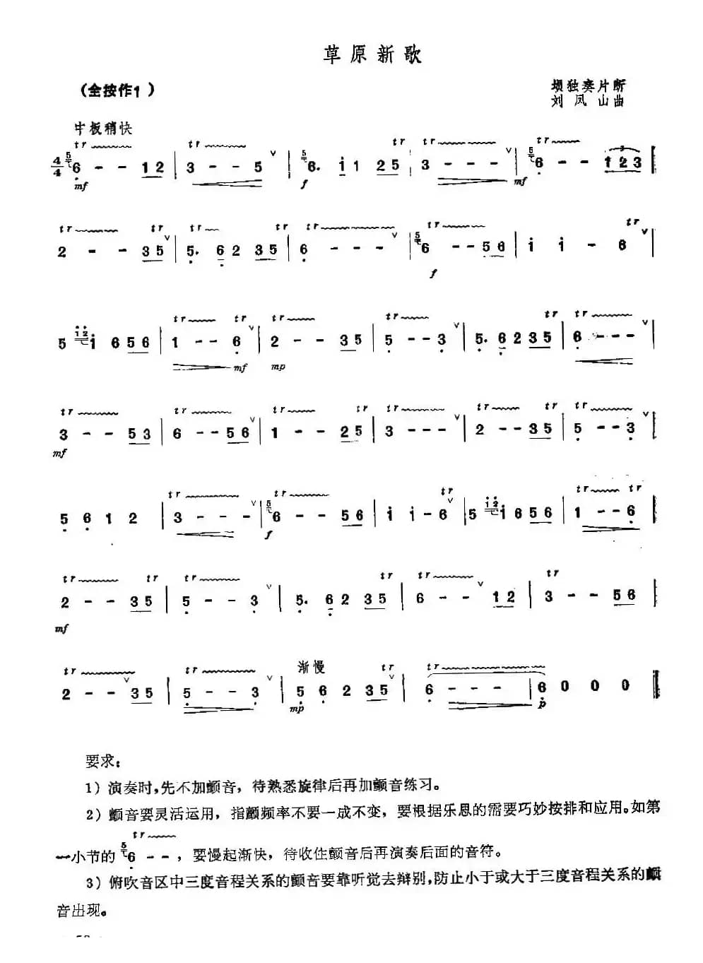 草原新歌（埙独奏片断）