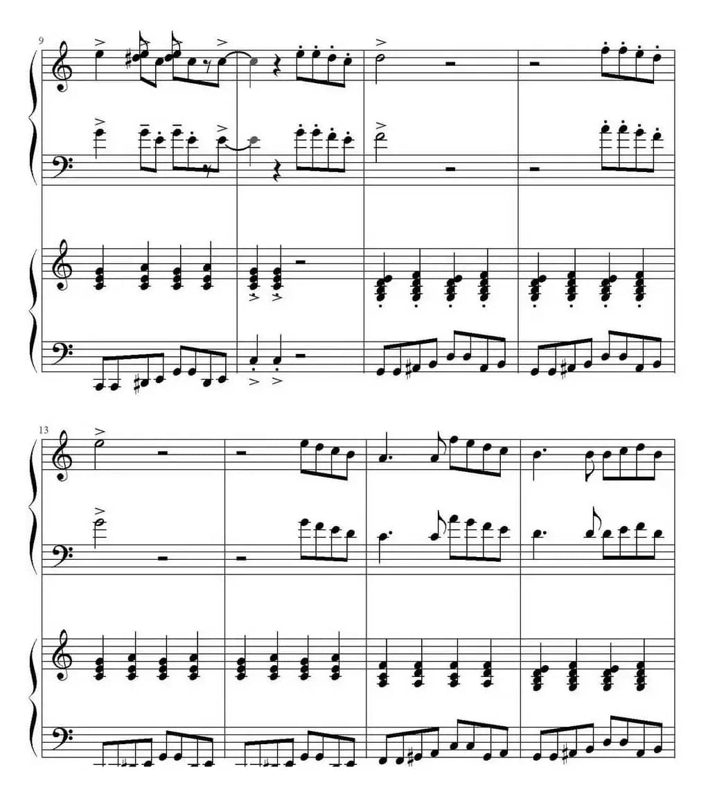 小蓝恰恰（Little Blue Cha-Cha 四手联弹）