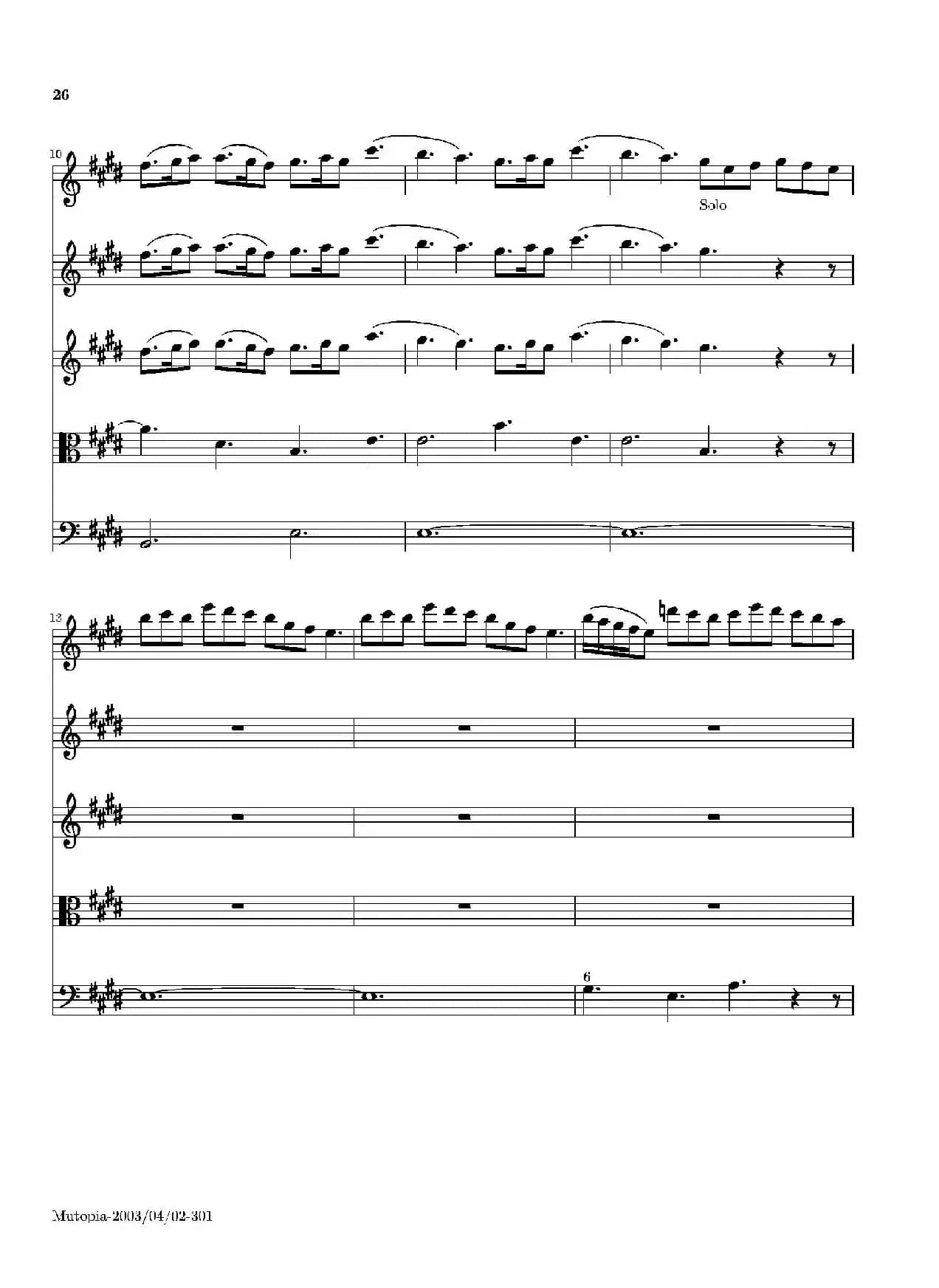 La Primavera·Spring（四季·春）（弦乐协奏曲总谱）