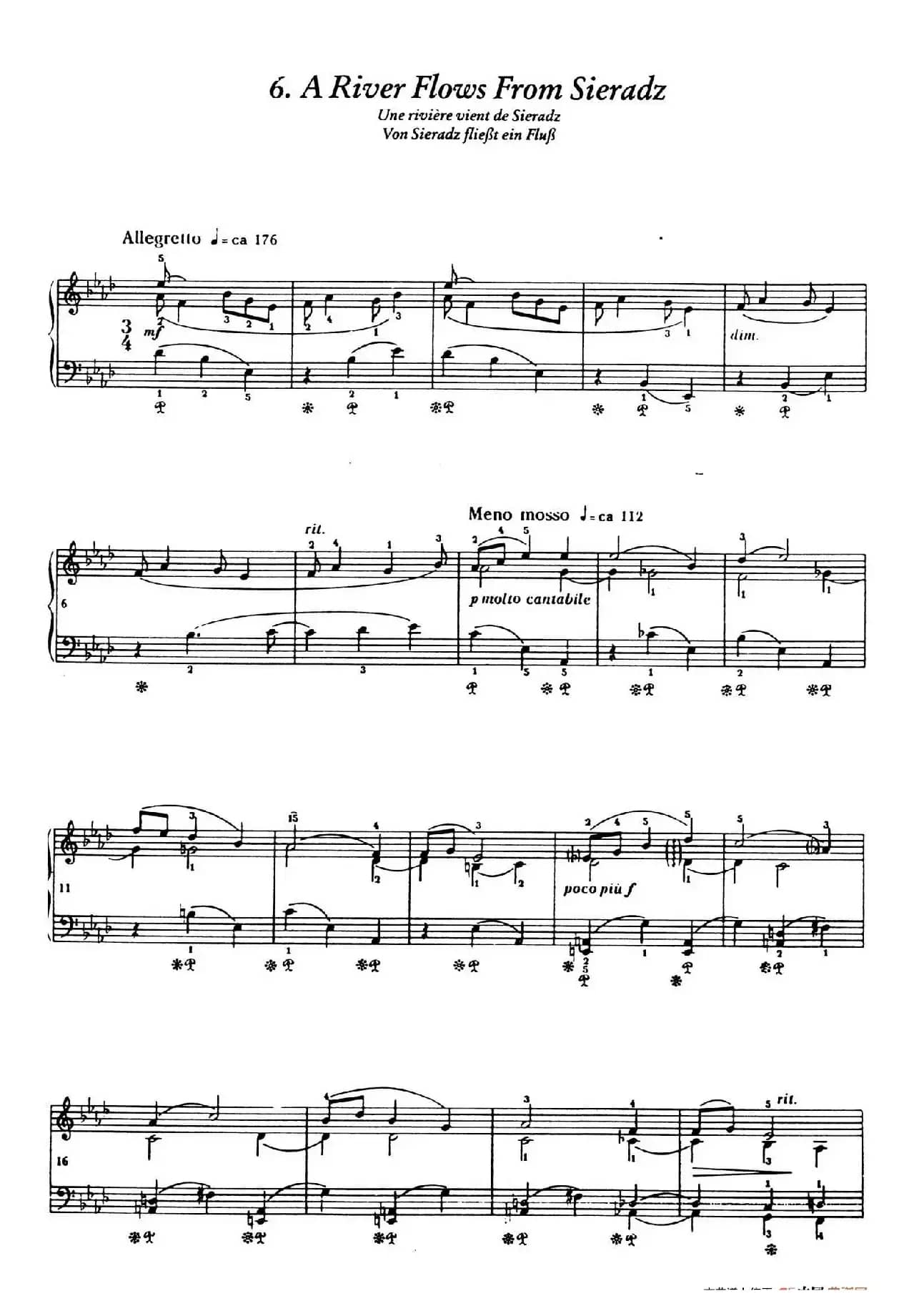 12 Folk Melodies(十二首民间曲调·6)