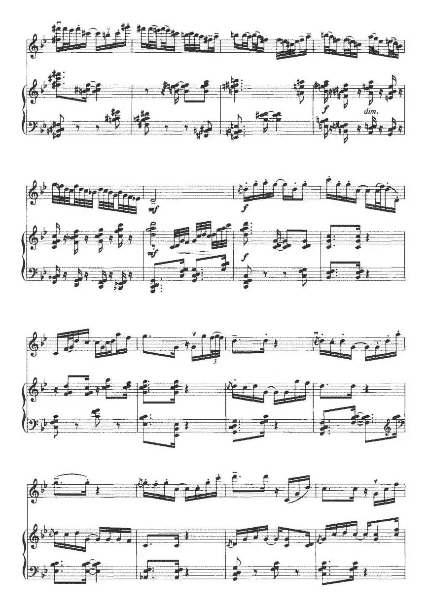 春天锣鼓（小提琴+钢琴）