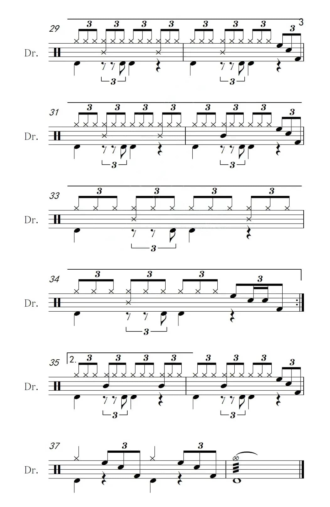 人鬼情未了（架子鼓谱）