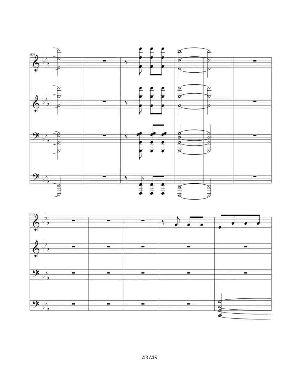 命运交响曲（四手联弹）