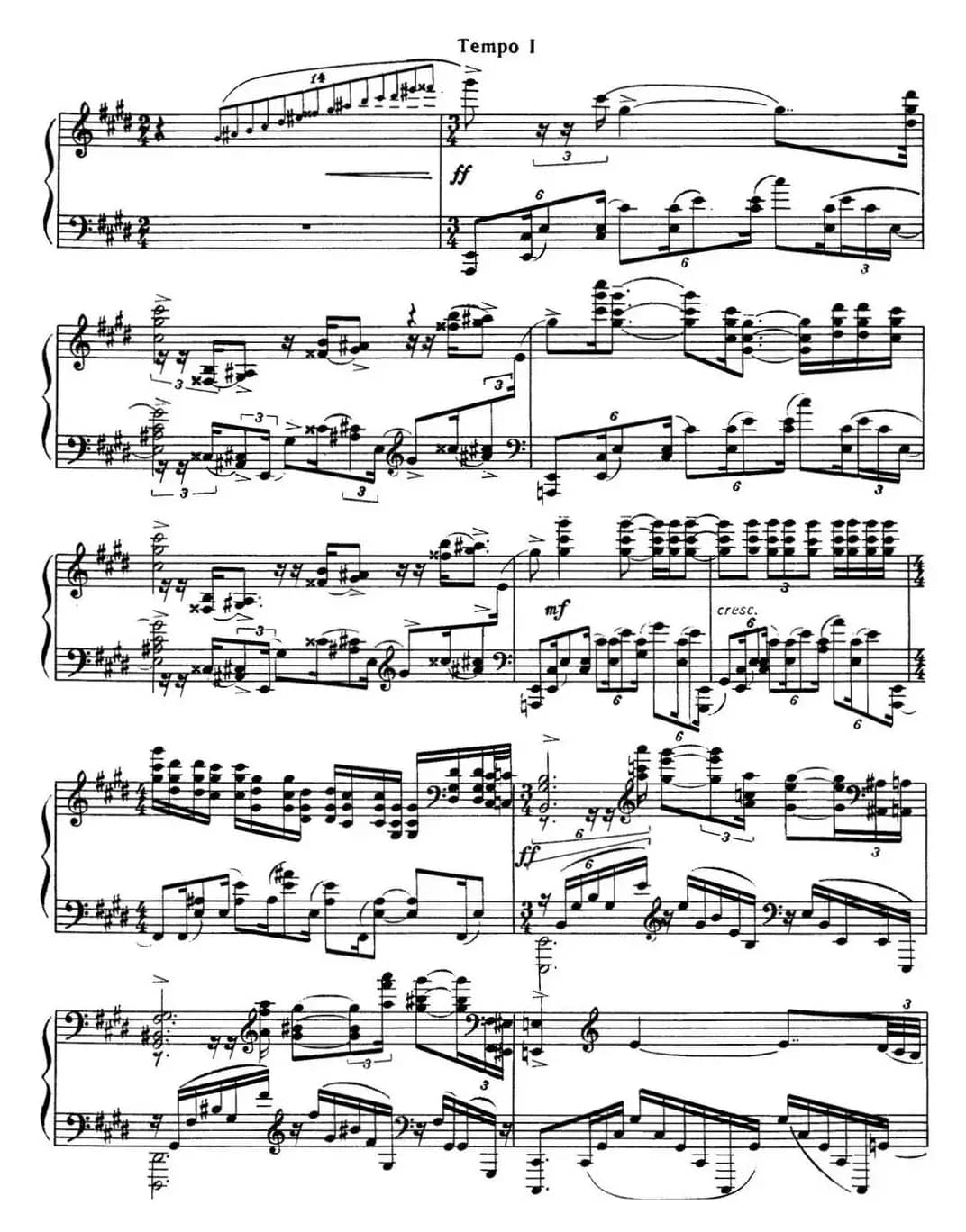 拉赫玛尼诺夫 音画练习曲8或9 Etudes tableaux Op.33 No.8