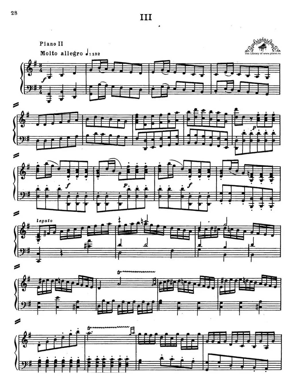 二十八部钢琴协奏曲 No.4