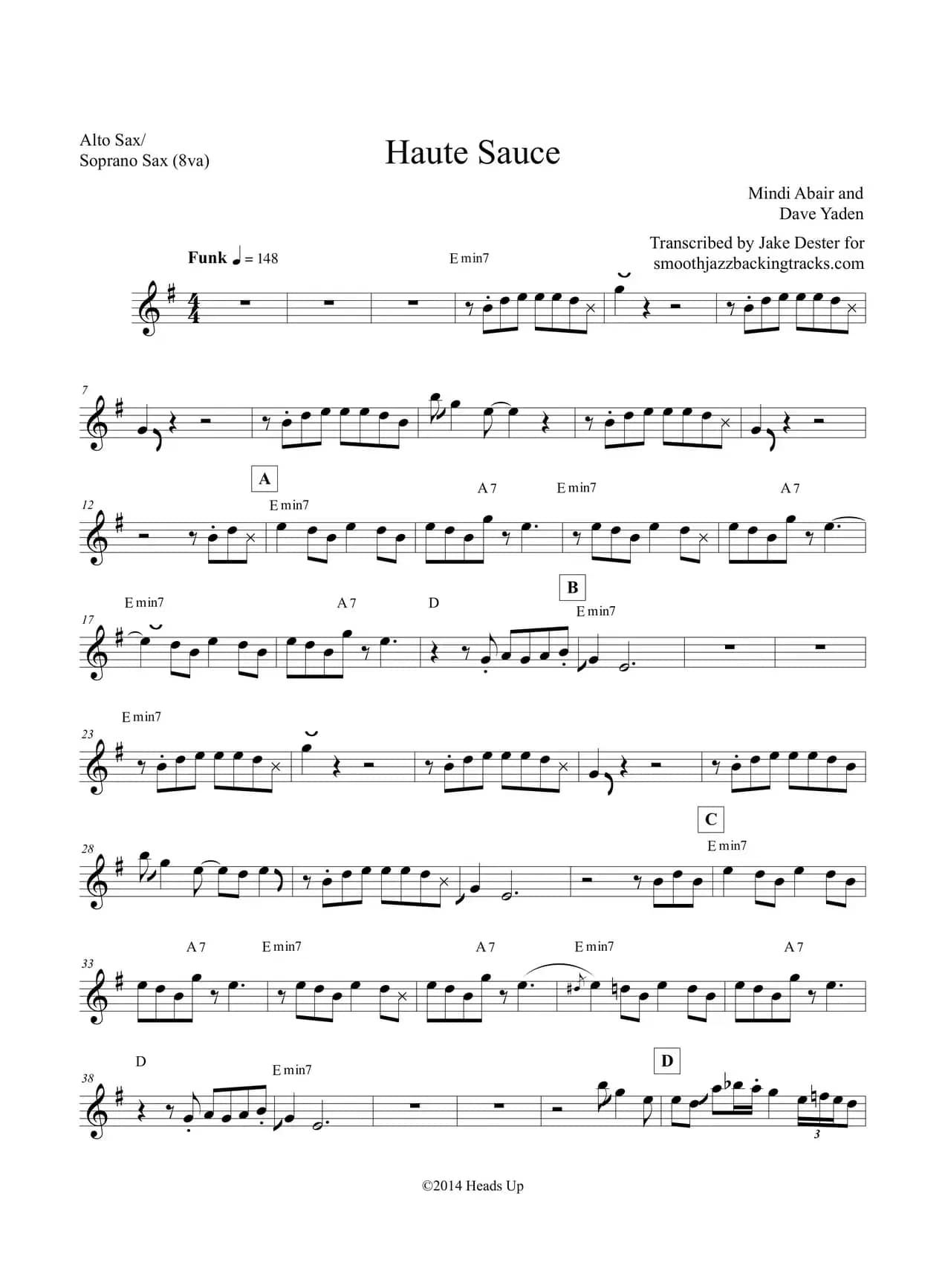 Haute Sauce（中音萨克斯）