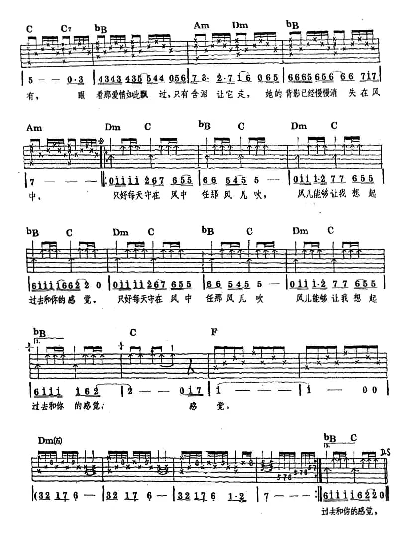 民族吉他弹唱：她的背影