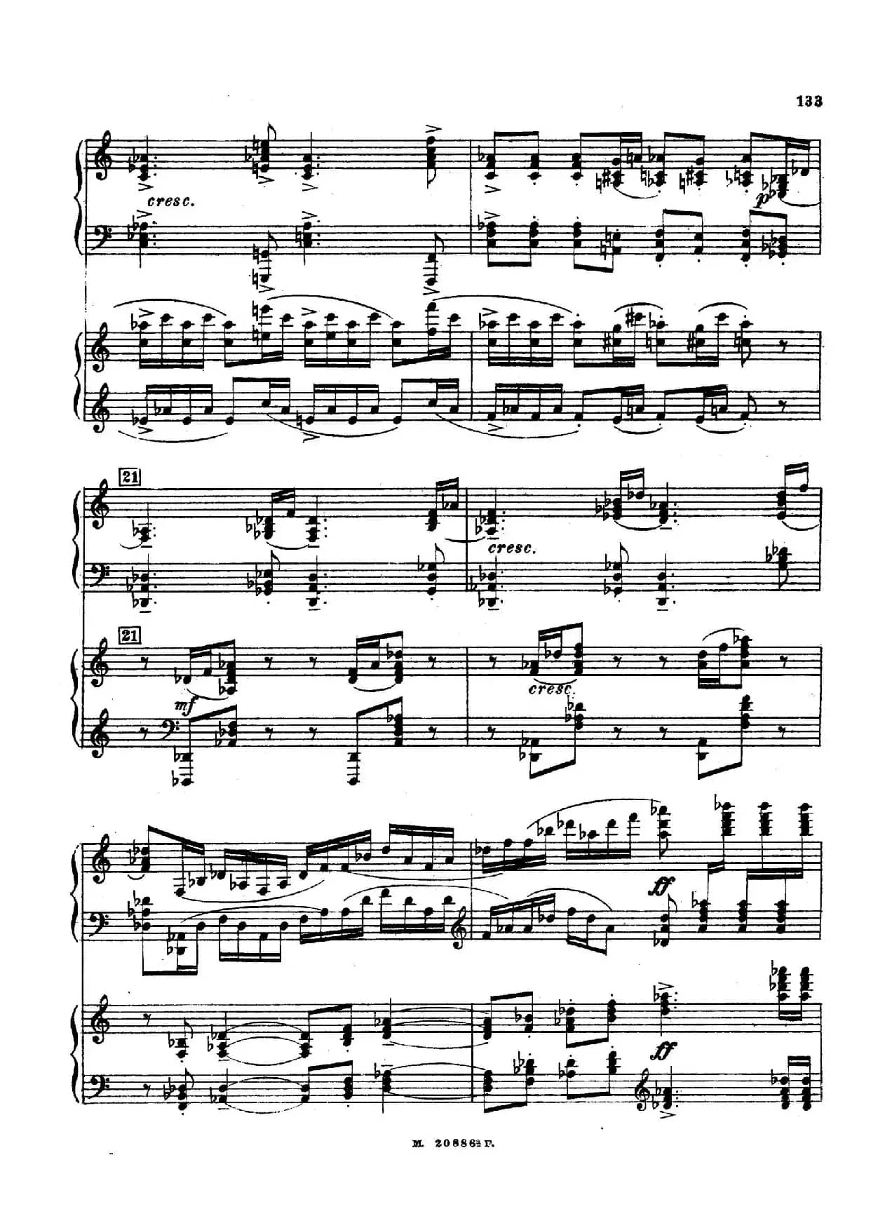 交响舞曲 Symphonic Dance Op.45（双钢琴）