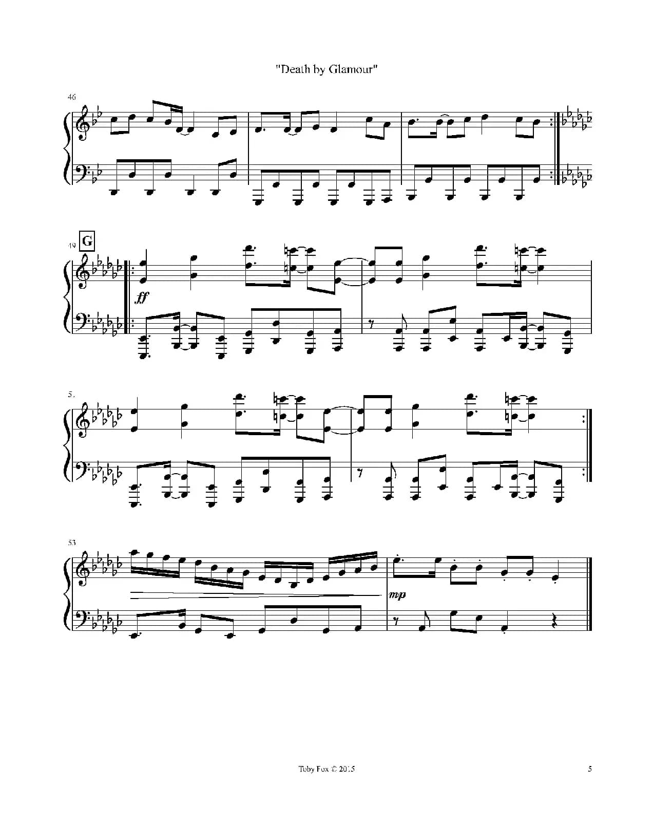 Death by Glamour（Solo）