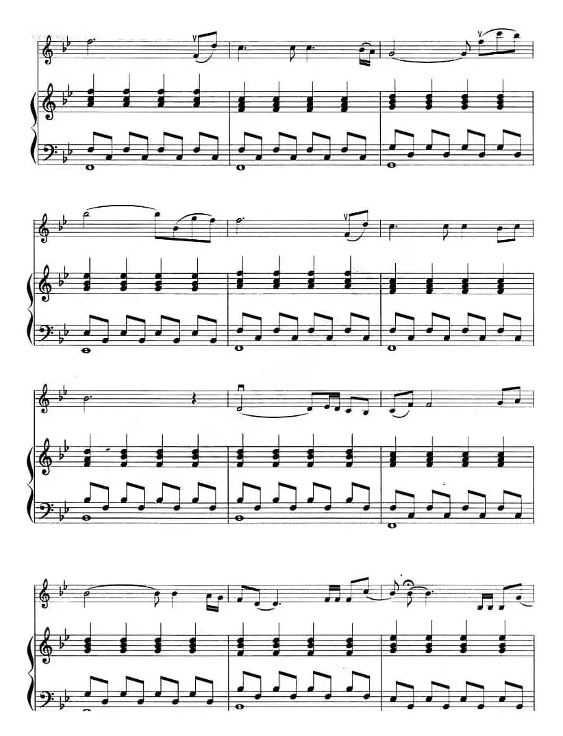 故乡的云（小提琴+钢琴伴奏）