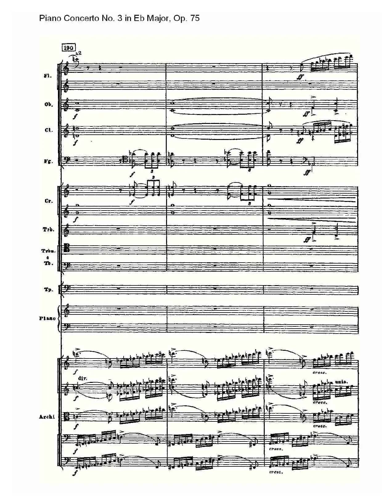 Piano Concerto No.3 in Eb Major, Op.75(Eb大调第三钢琴协奏)