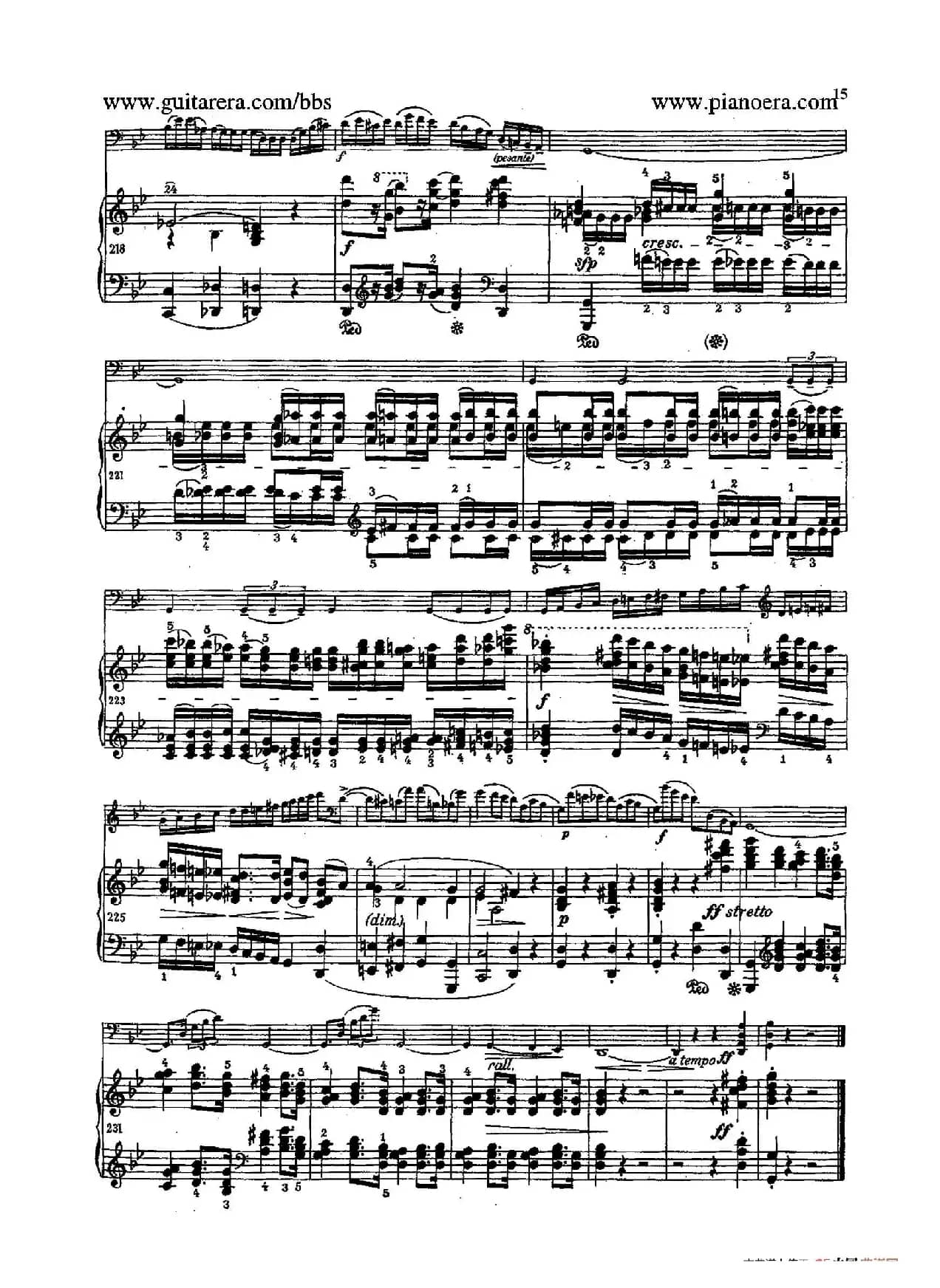 Sonata for Cello and Piano in g Minor Op.65（g小调大提琴奏鸣曲·大提琴+钢琴）