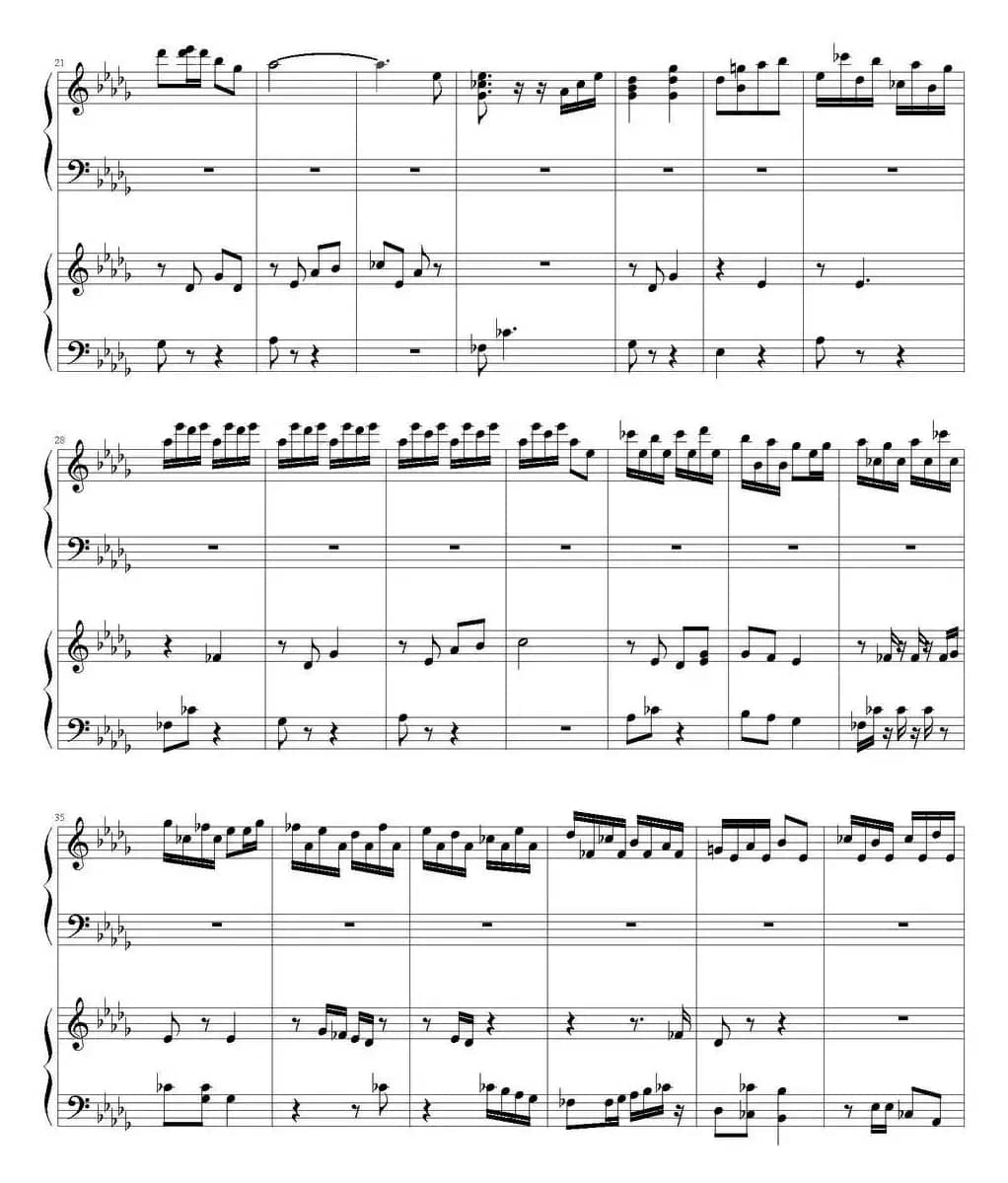 Flower Dance（花舞）（四手联弹）