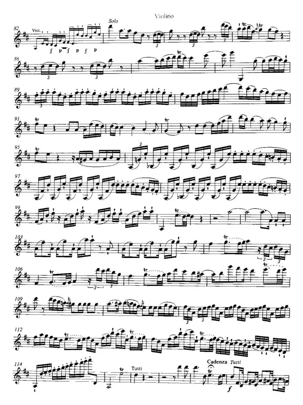 D大调第二小提琴协奏曲 KV211