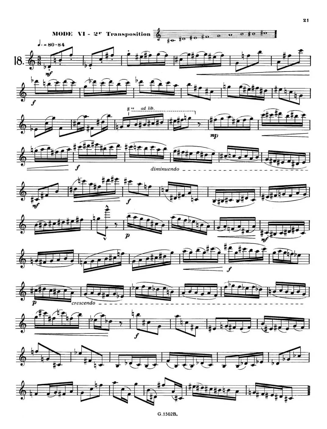 拉库尔萨克斯管练习曲28首（16—20）