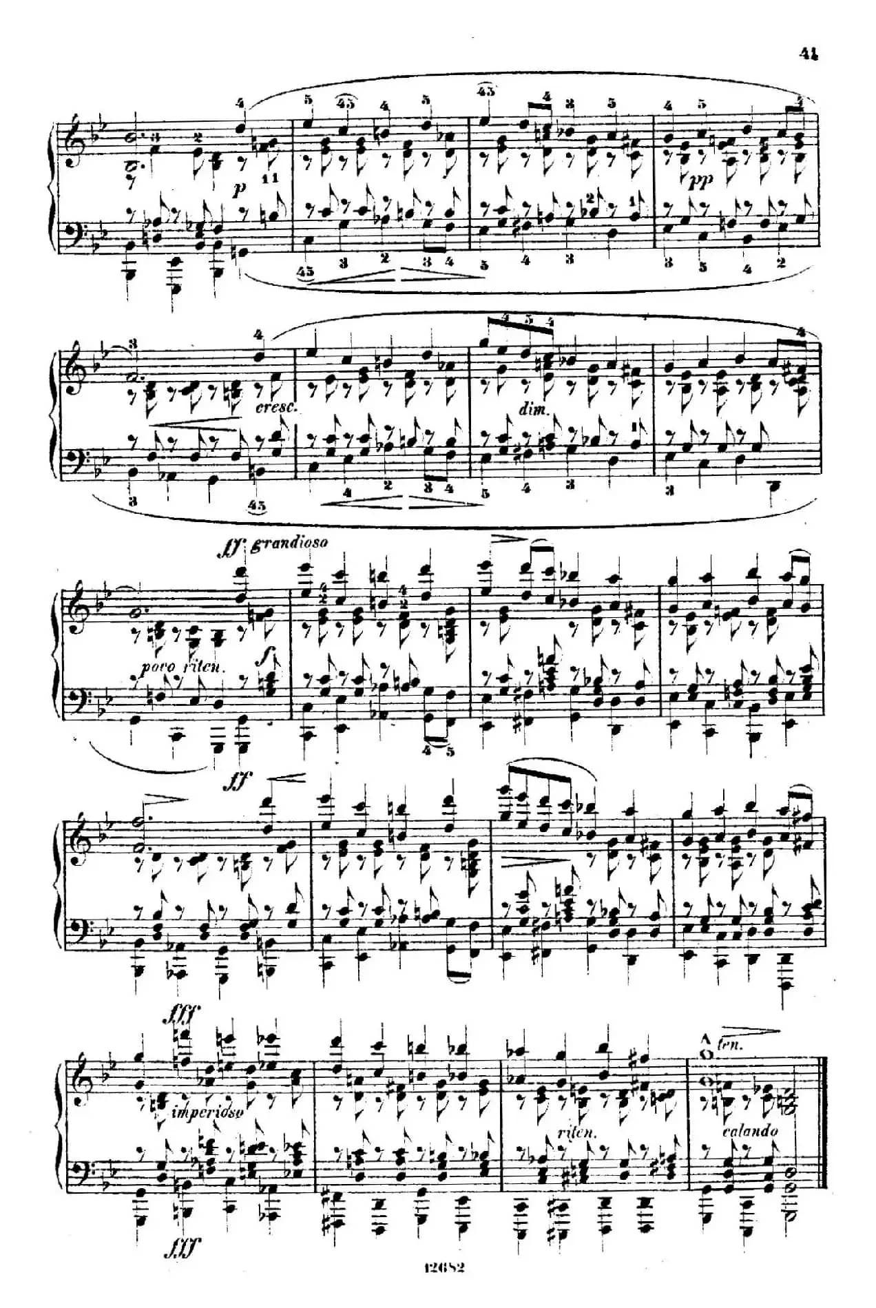 Douze Etudes de Salon Op.5（12首沙龙练习曲·8）