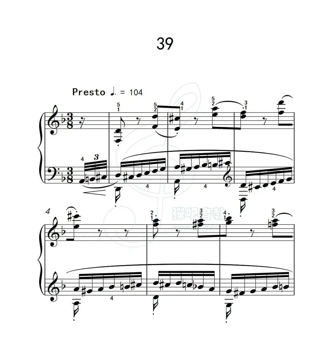 练习曲 39（克拉莫钢琴练习曲60首）