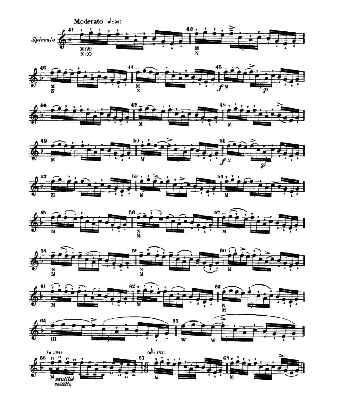 小提琴运弓手法训练（No.16）