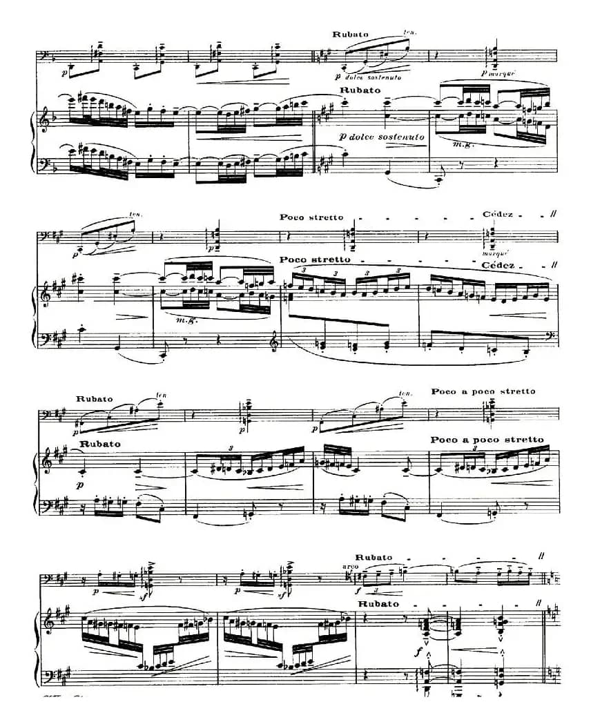 Sonata（大提琴奏鸣曲、大提琴+钢琴）