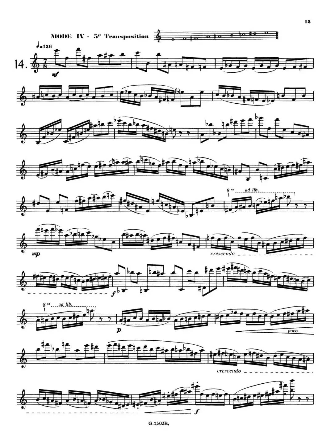 拉库尔萨克斯管练习曲28首（11—15）