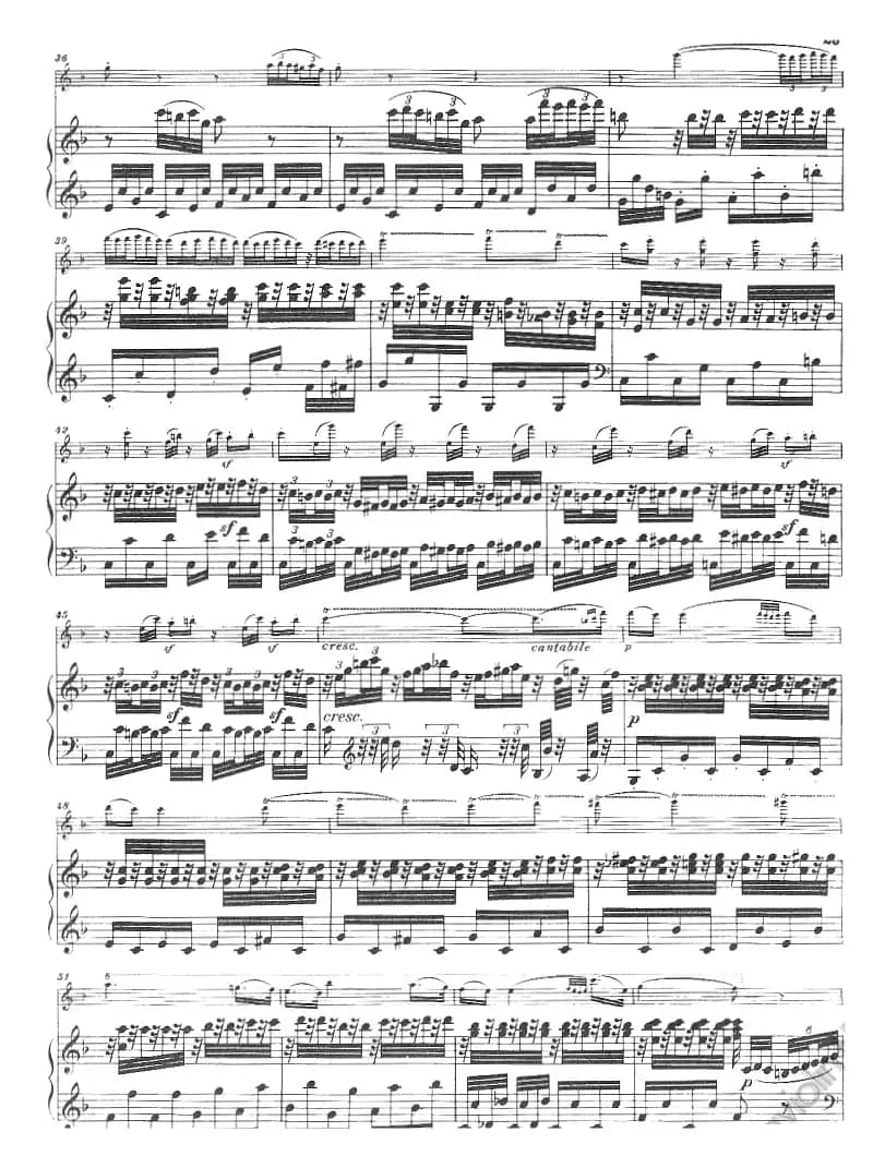 献给好友鲁道尔夫·克鲁采：奏鸣曲（A大调、小提琴+钢琴伴奏）