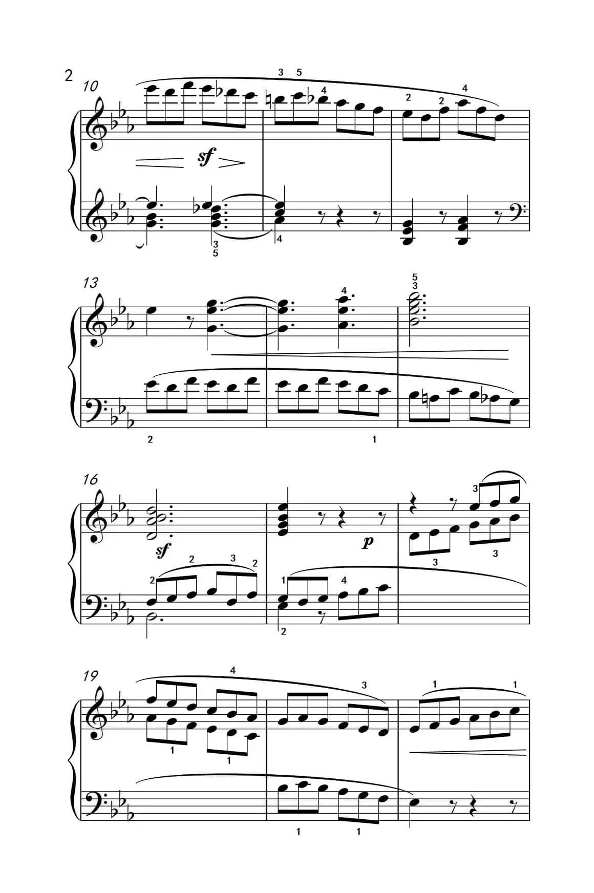 奏鸣曲 Opus 7 第一乐章（贝多芬奏鸣曲集 2）