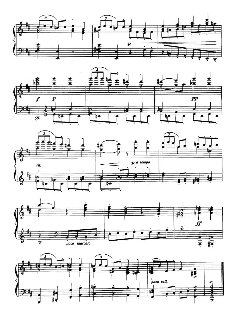 现代钢琴曲：14、加沃特舞曲