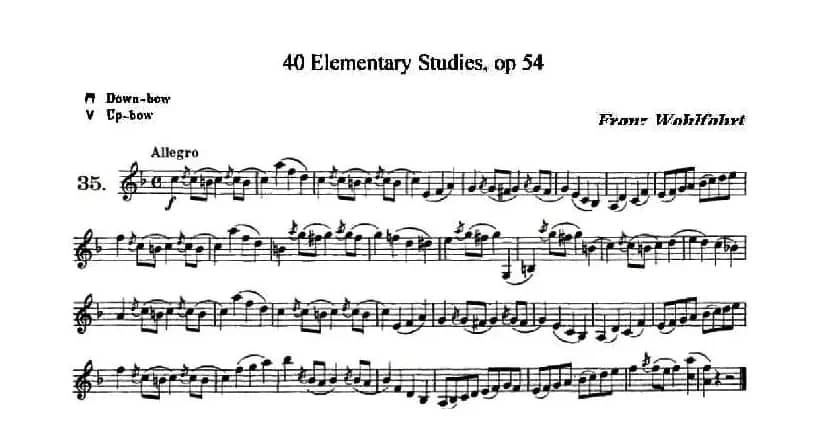 40首小提琴初级技巧练习曲之35