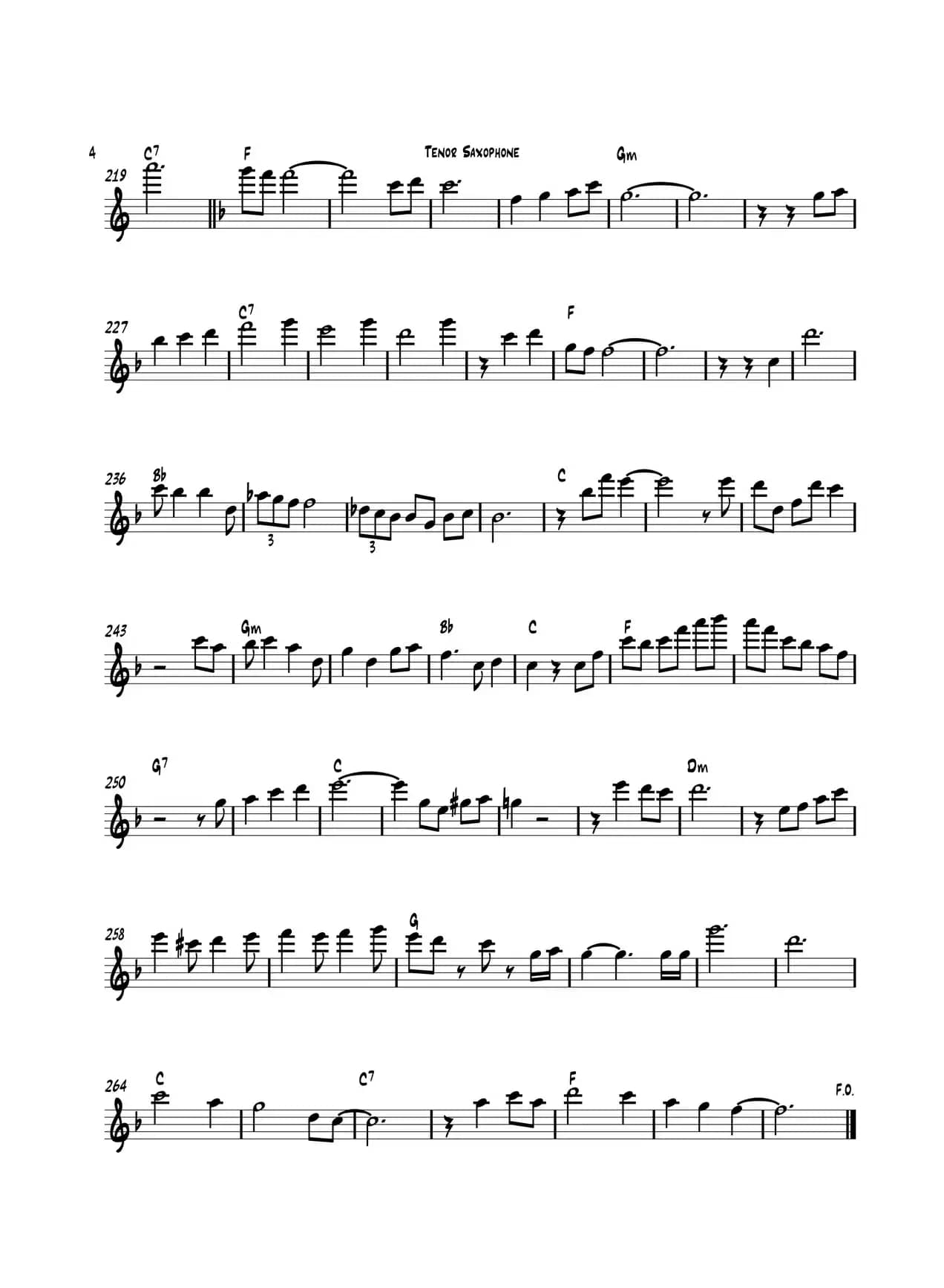 Happy Christmas（次中音萨克斯）