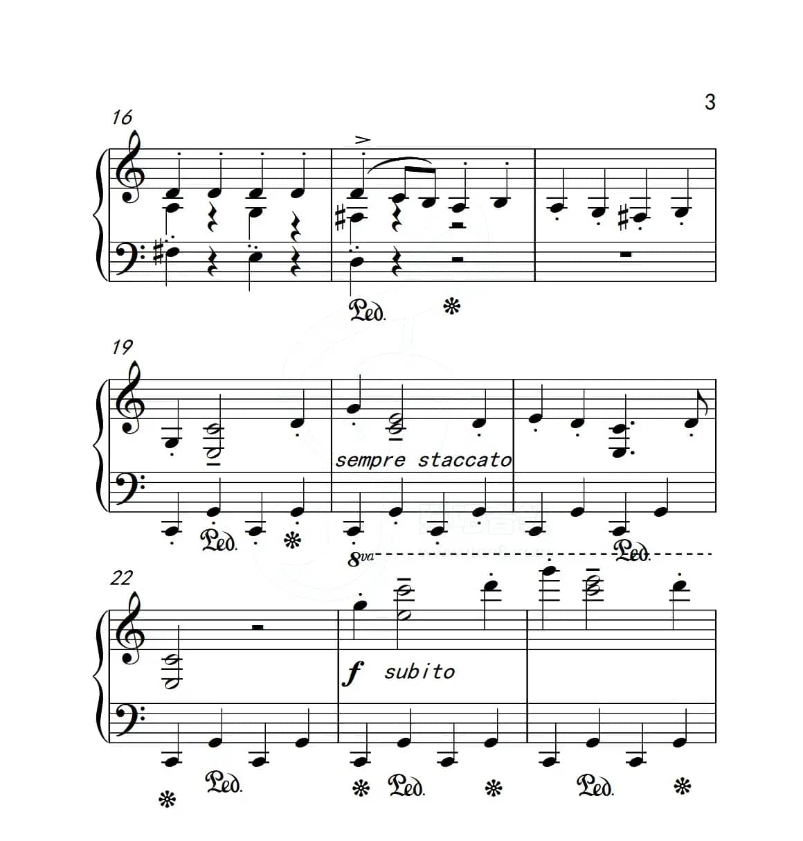 第五级 木偶游行（中国音乐学院钢琴考级作品1~6级）