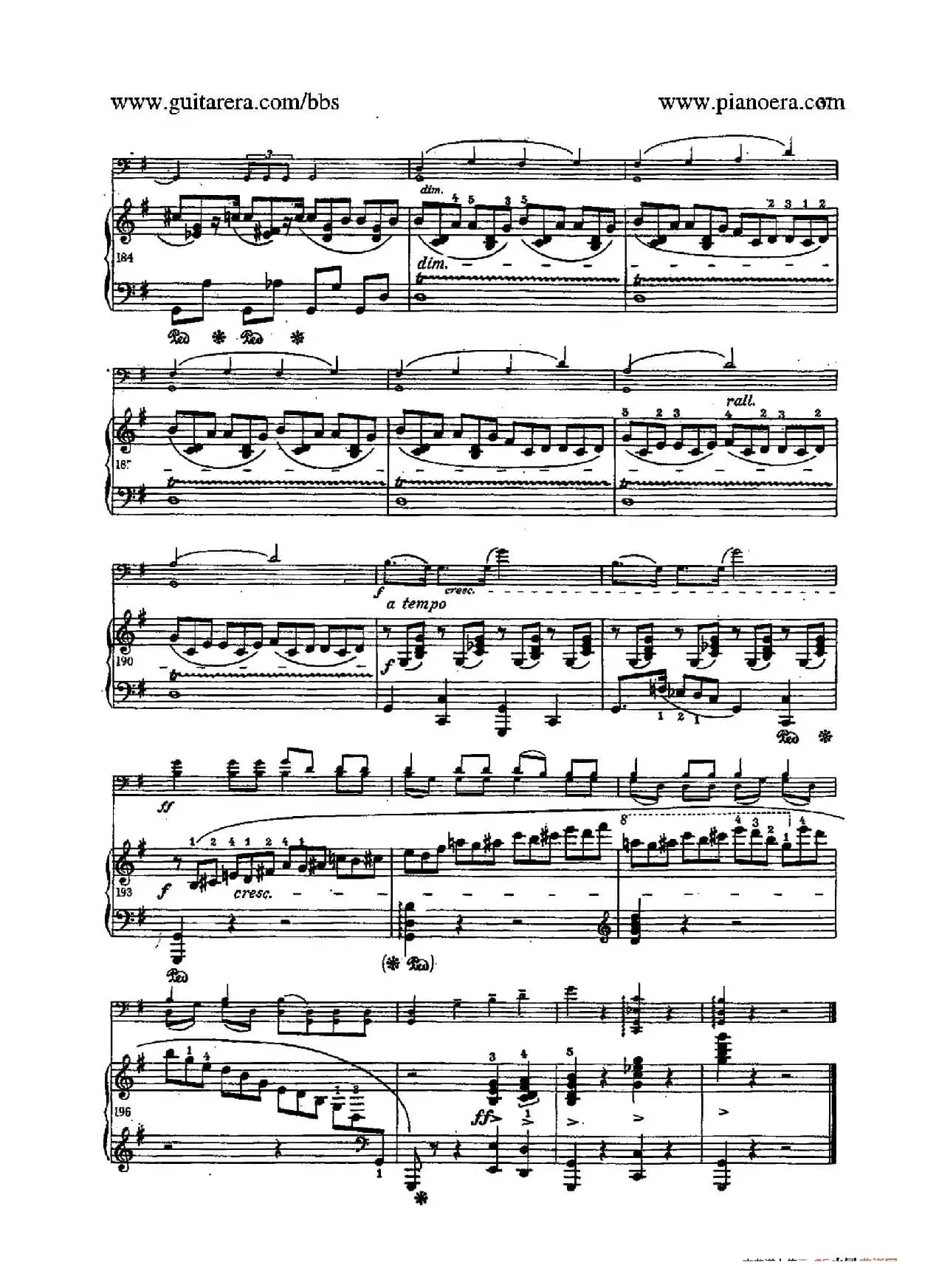 Sonata for Cello and Piano in g Minor Op.65（g小调大提琴奏鸣曲·大提琴+钢琴）