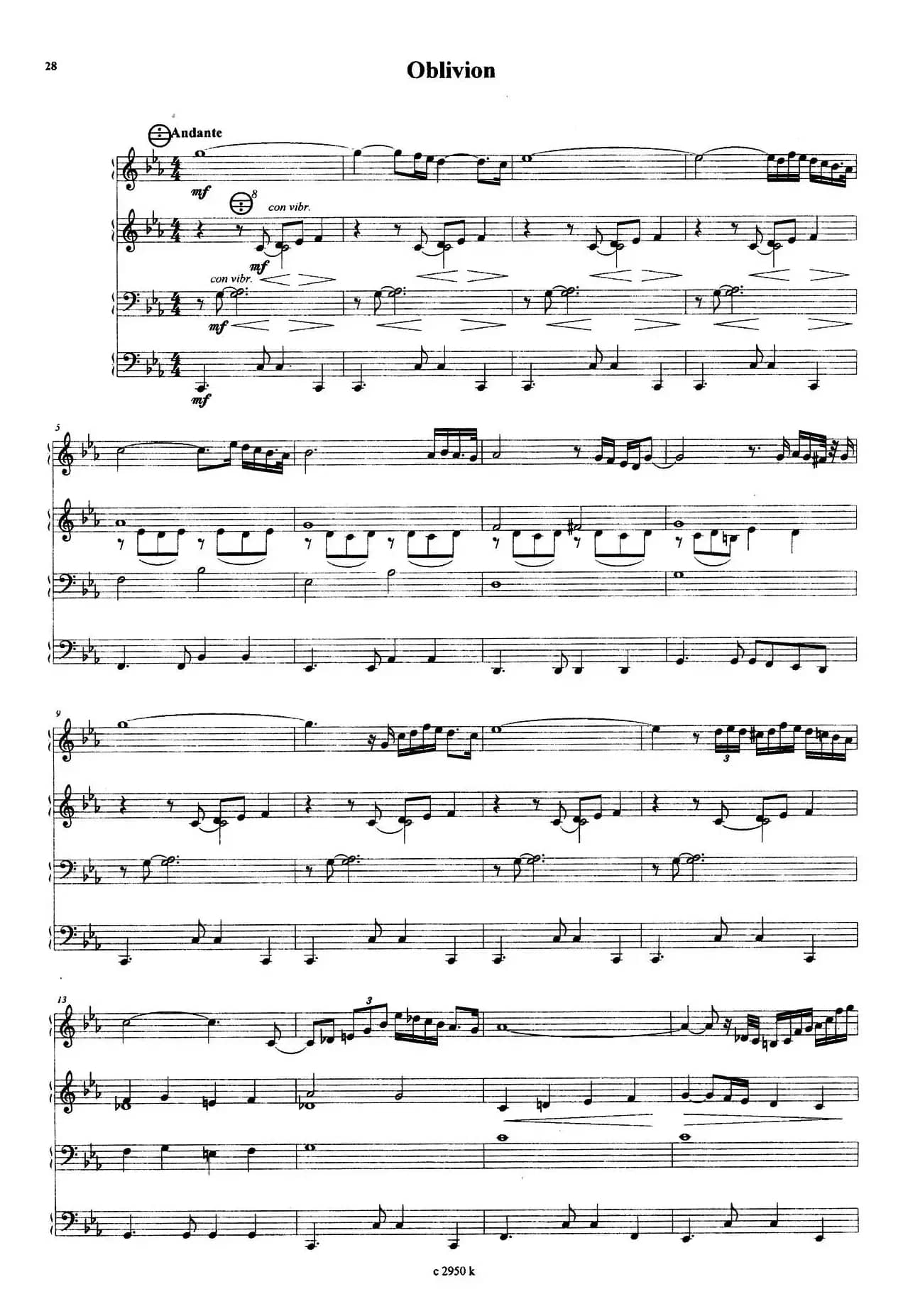 Oblivion（遗忘）（三重奏）