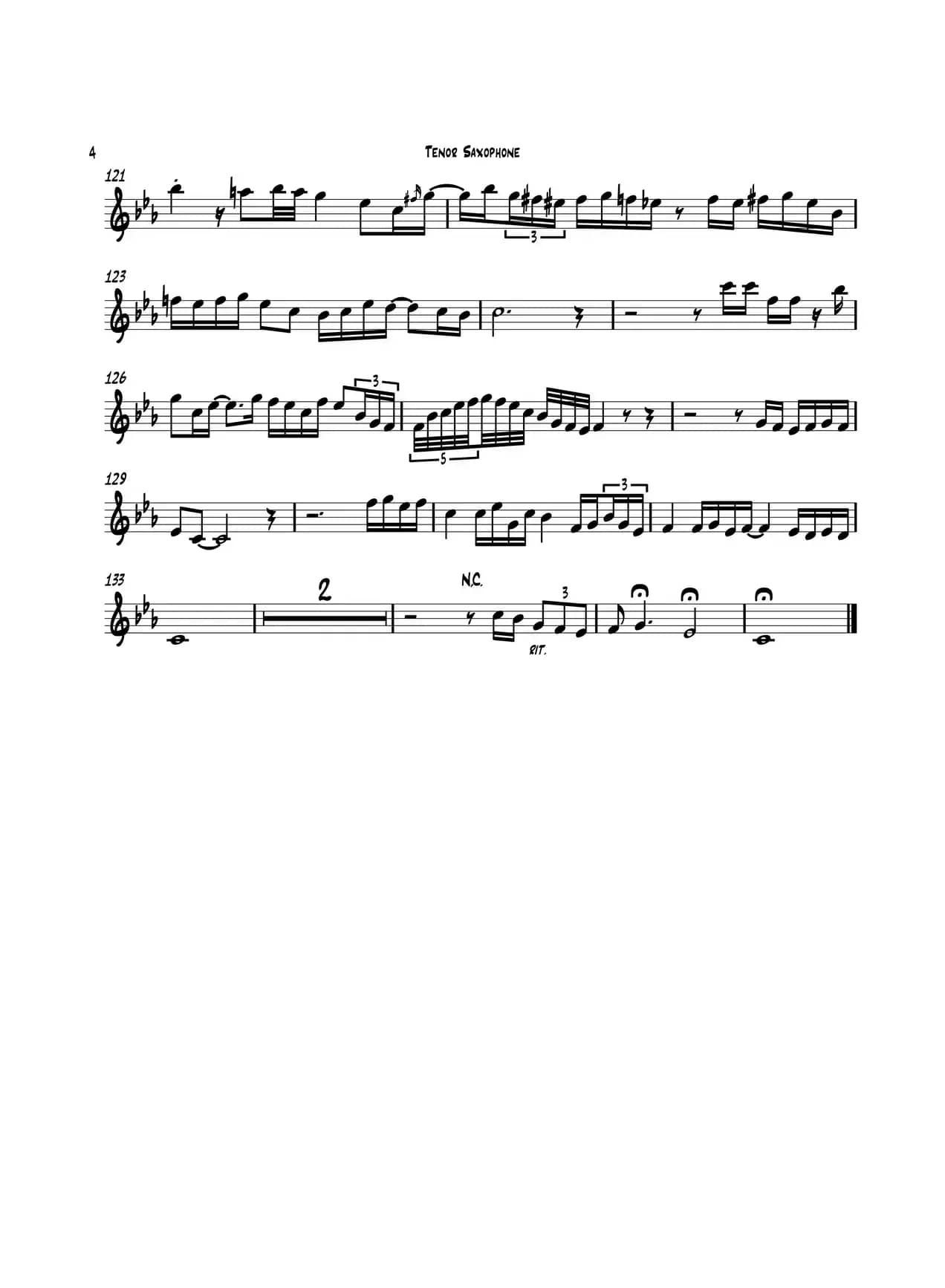 Tango（次中音萨克斯）