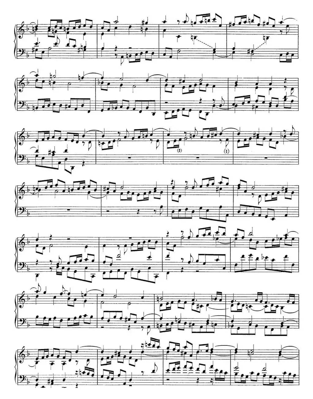 Toccata Minor BWV 913（7首托卡塔·No.4 d小调）