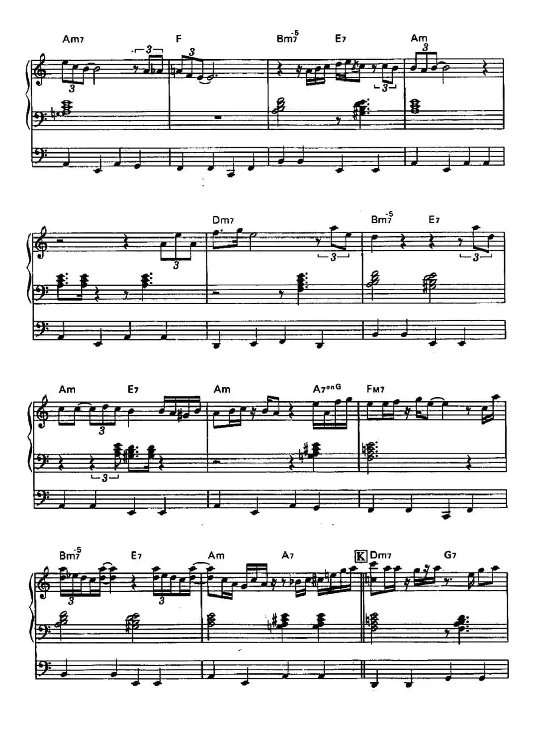 Riberutas（自由）（双排键电子琴谱）