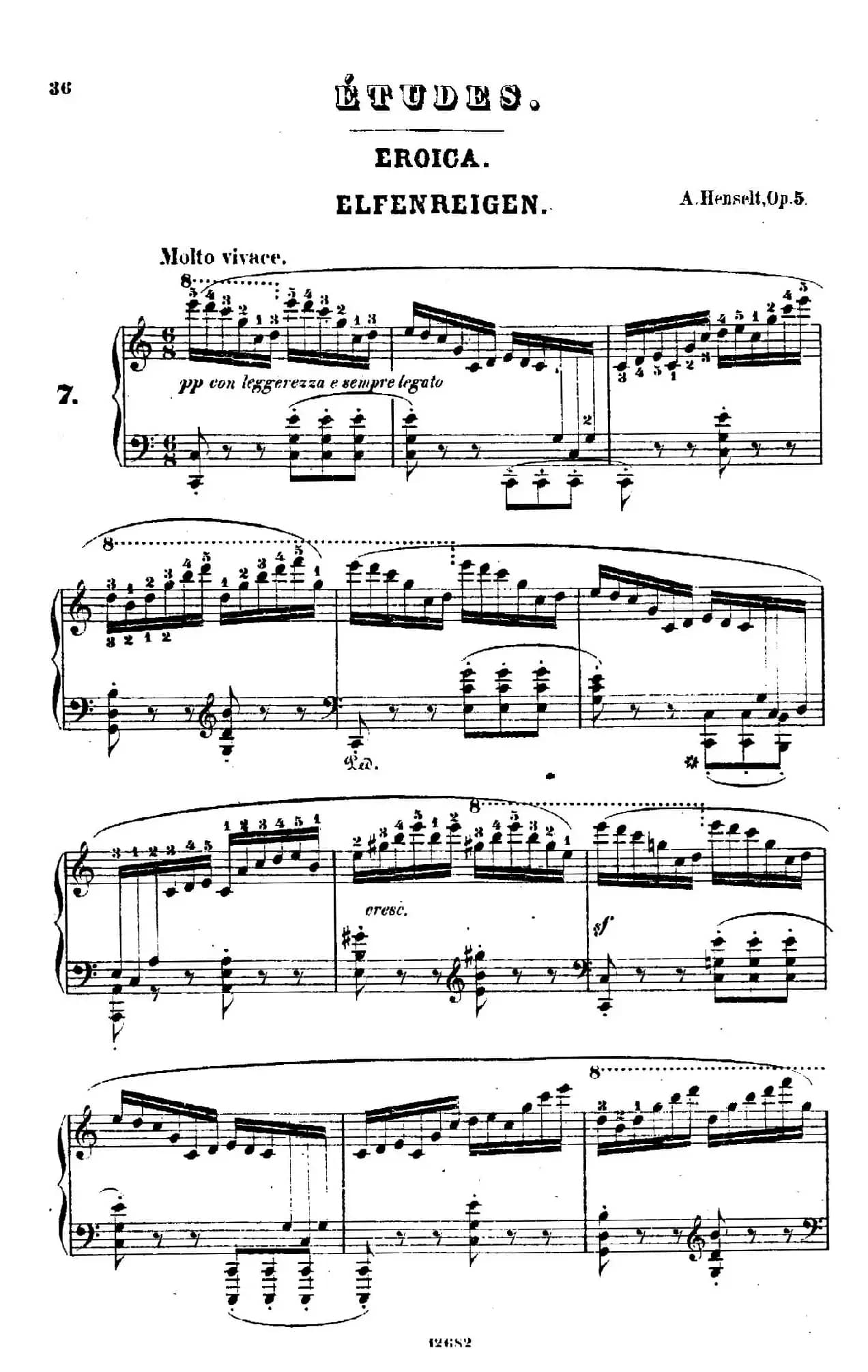 Douze Etudes de Salon Op.5(12首沙龙练习曲·7)