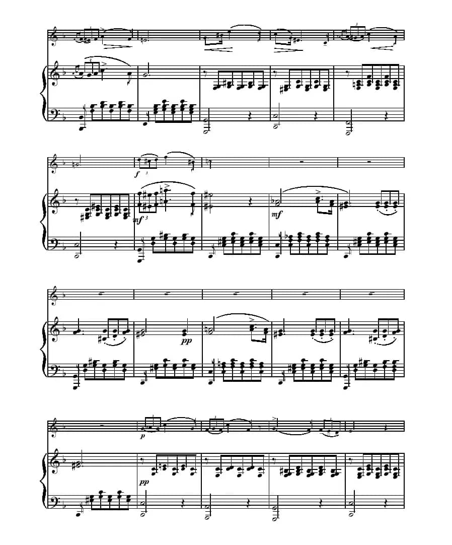 小夜曲（小提琴+钢琴伴奏、舒伯特作曲版）