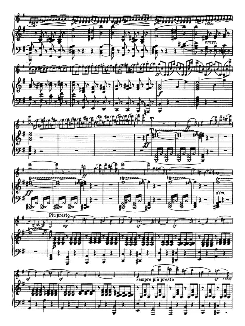 E小调协奏曲（Op.64）（小提琴+钢琴）