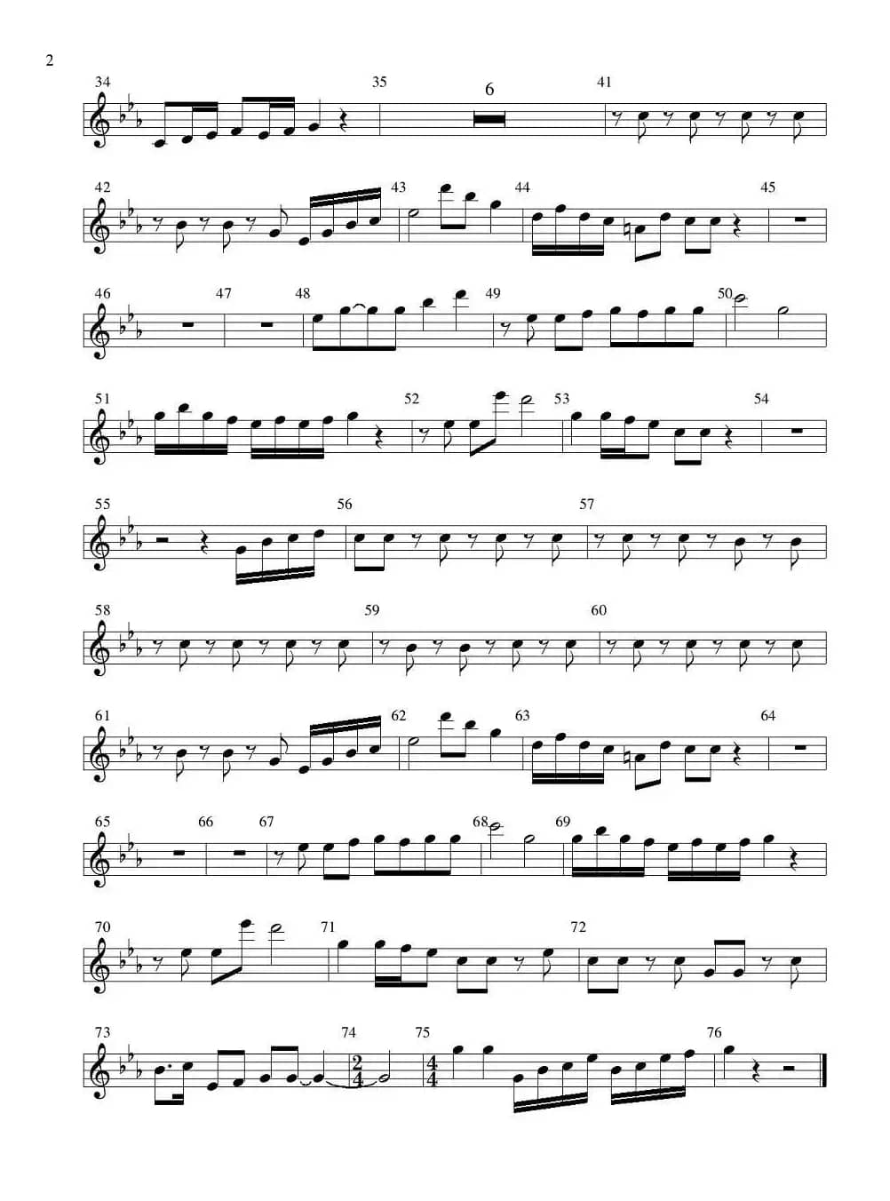 老司机（管弦乐队分谱—弦乐部分）