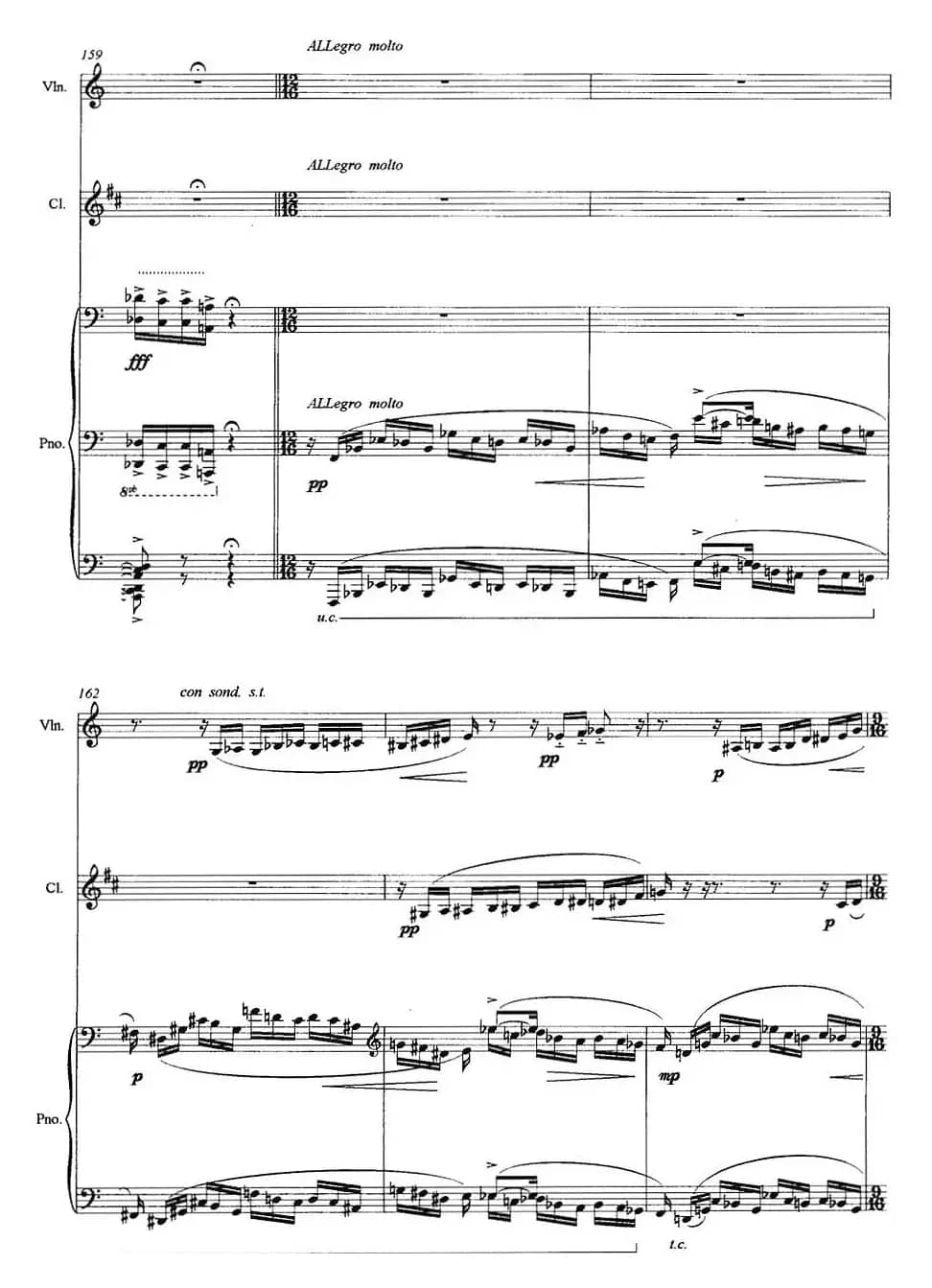 三重奏——遥远的曲调（小提琴+单簧管+钢琴）